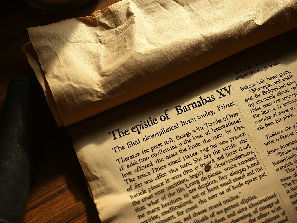 The Epistle of Barnabas XV