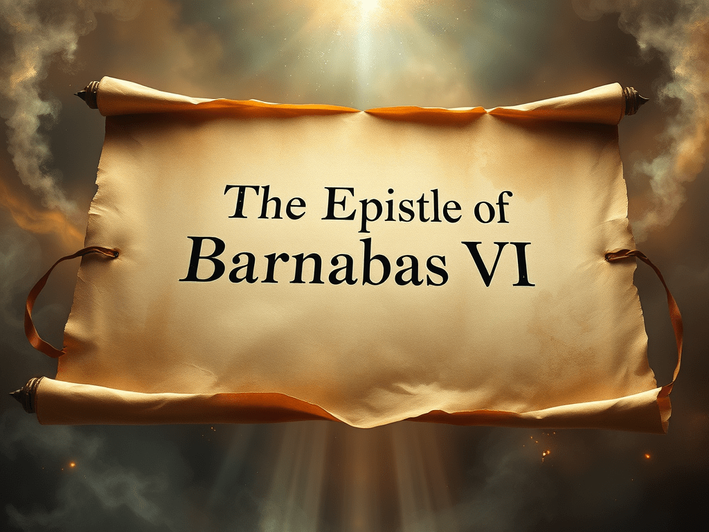 The Epistle of Barnabas&nbsp;VI