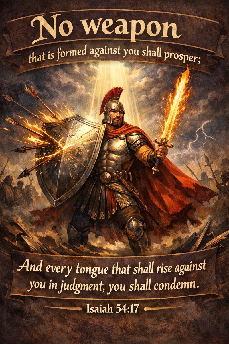 No weapon formed against you shall&nbsp;prosper