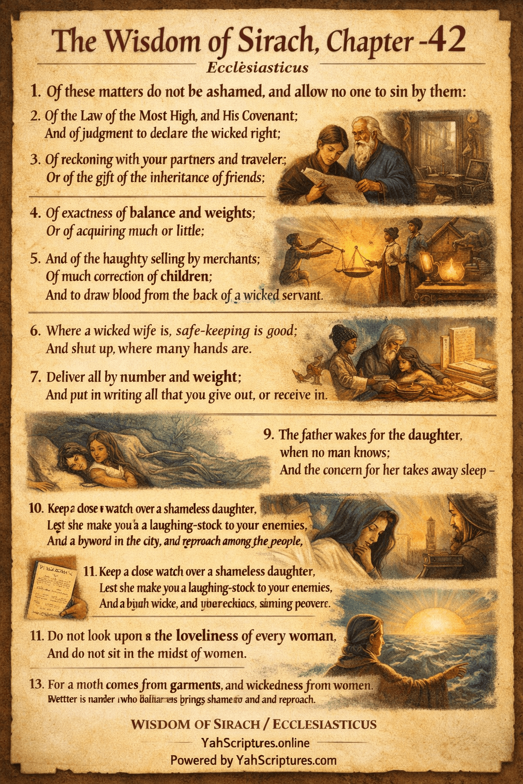 Ecclesiasticus XLII