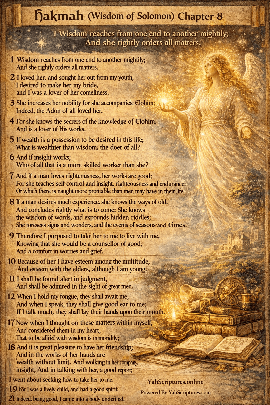 Wisdom Of Solomon&nbsp;VIII