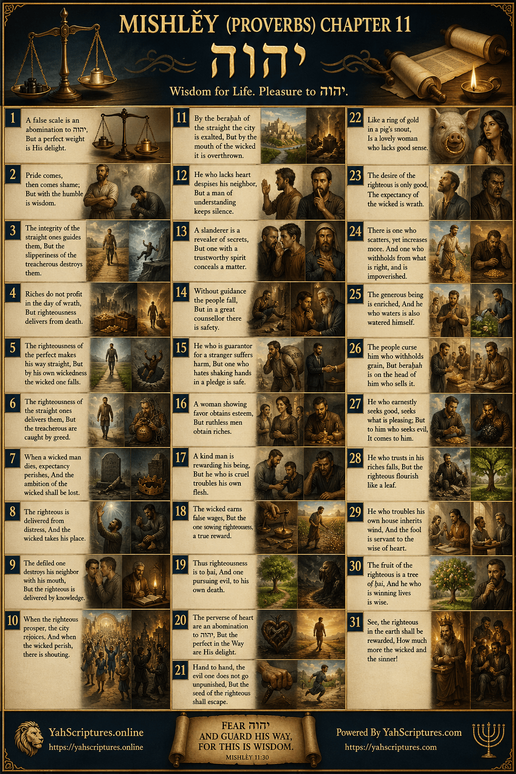 Proverbs XI