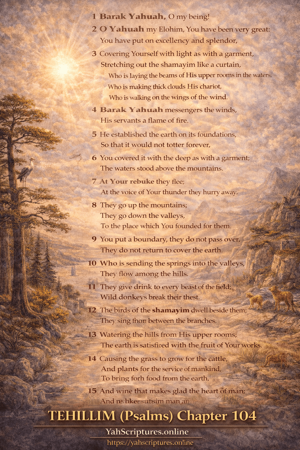 Psalm CIV