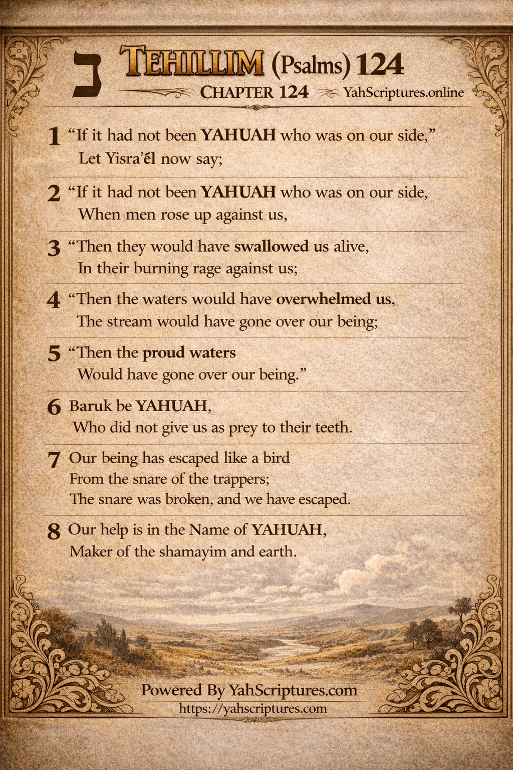 Psalm CXXIV