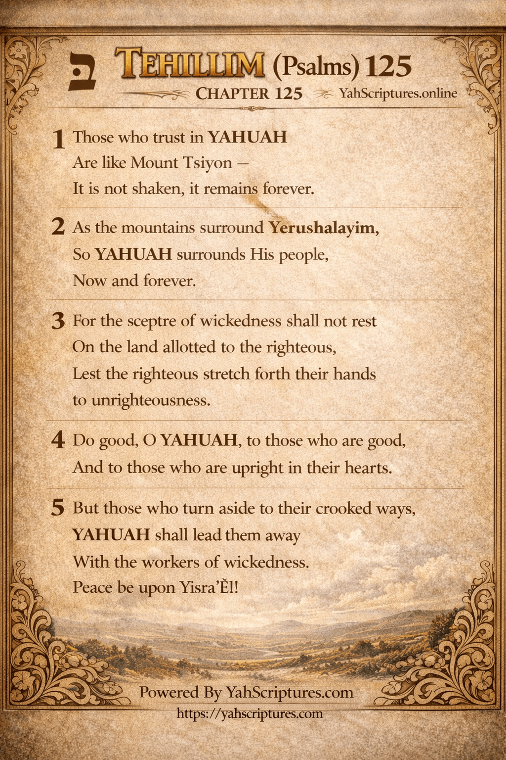 Psalm CXXV