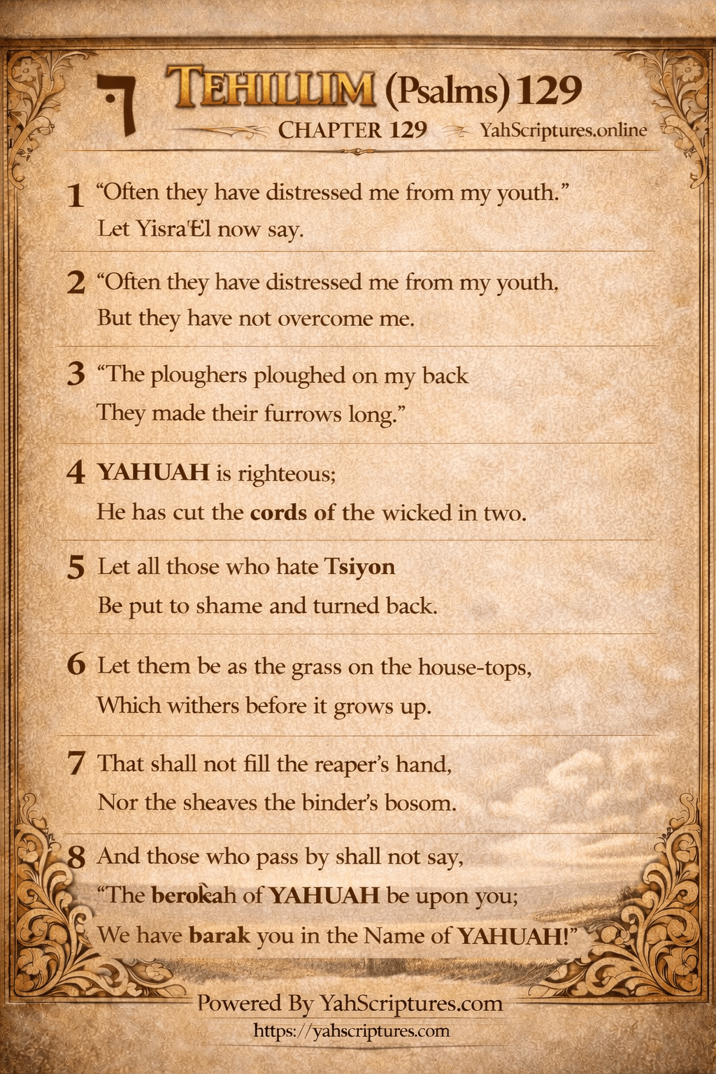 Psalm CXXIX