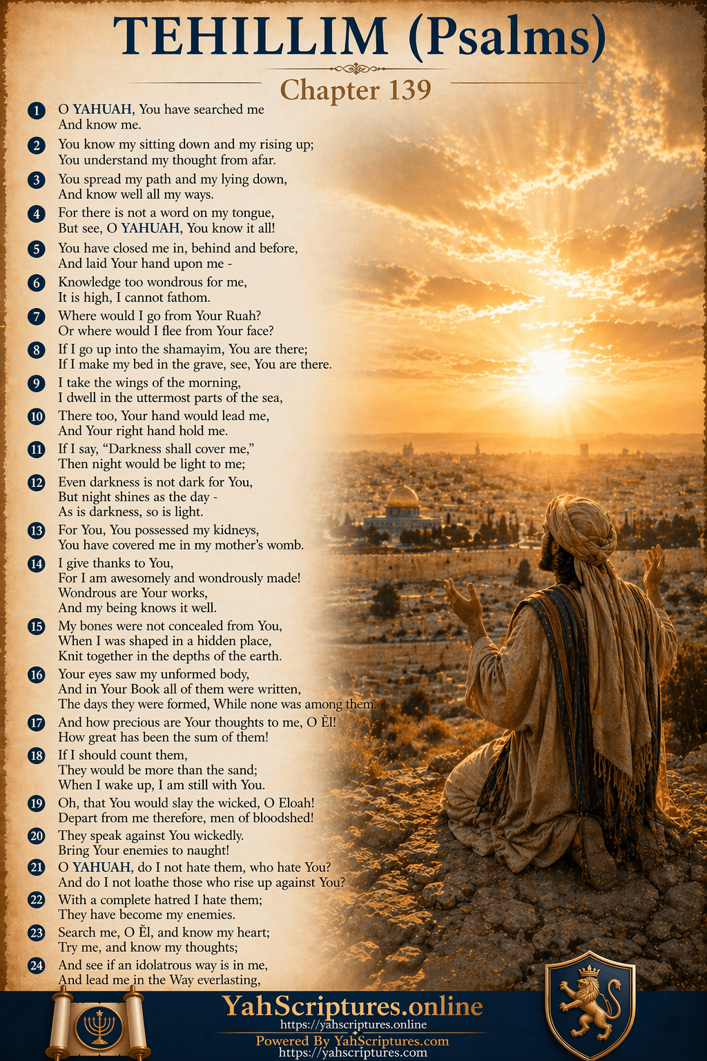 Psalm CXXXIX