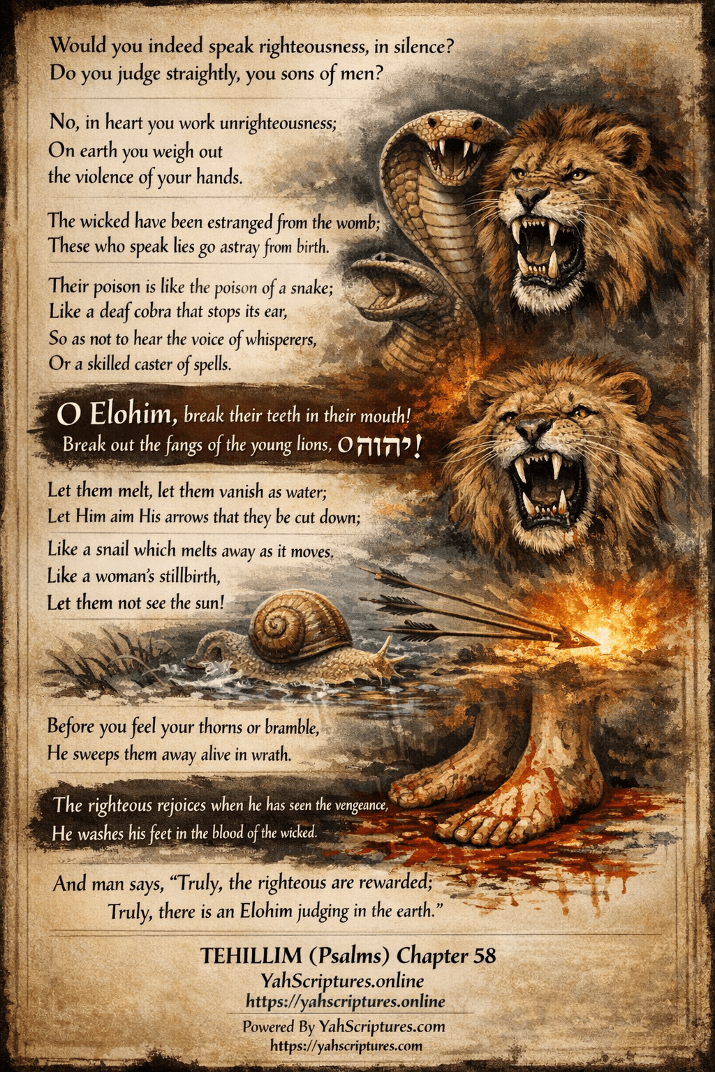Psalm LVIII