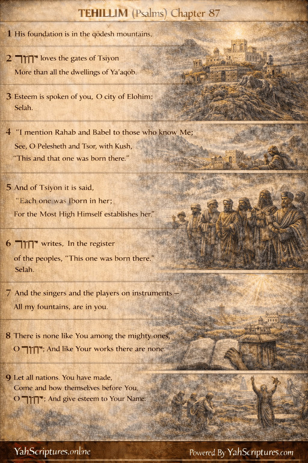 Psalm LXXXVII